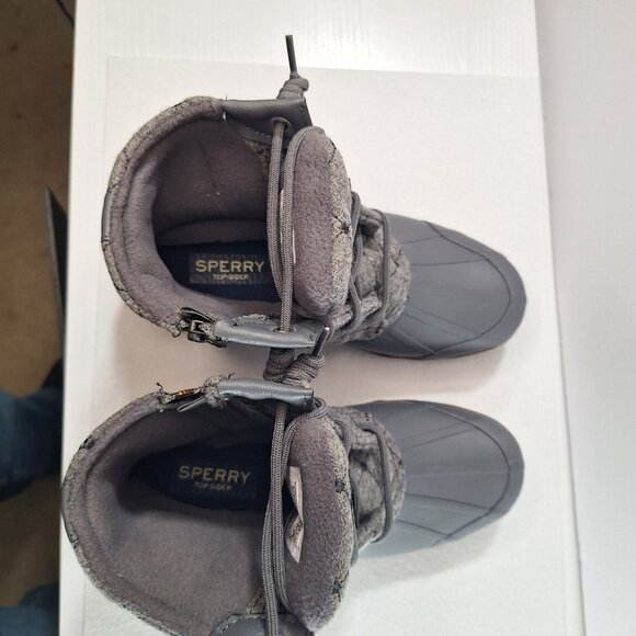 Sperry Women's Syren Gulf Ankle Duck Boot, Grey, 5.5 Lace Up/Side Zip Winter NWT - Picture 9 of 14